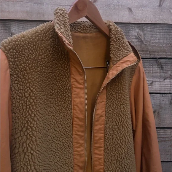 Vintage Brown and orange Sherpa Jacket - Picture 2 of 4